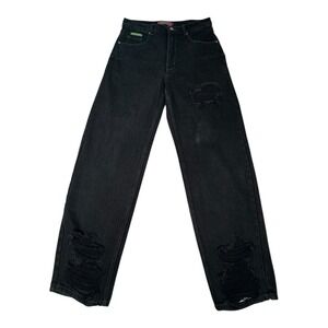 Empyre‎ Black Distressed Ripped Denim Jeans Mens Size 30